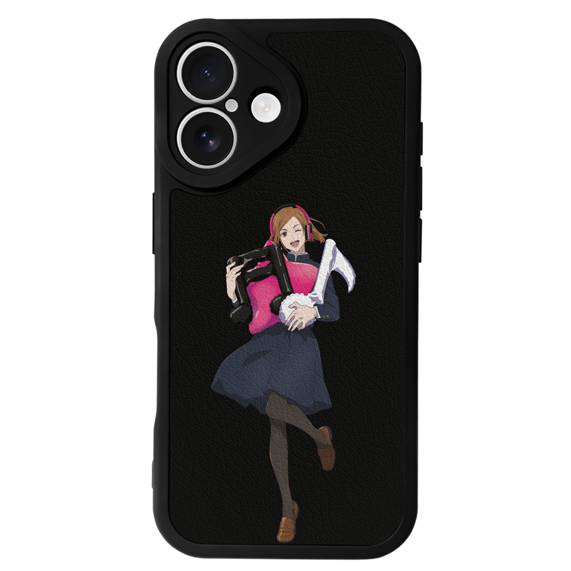 （画像用） 呪術廻戦 Jujutsu Kaisen 【iPhone 16シリーズ対応】シリコンスマホケース（レザー調） 材質：シリコン